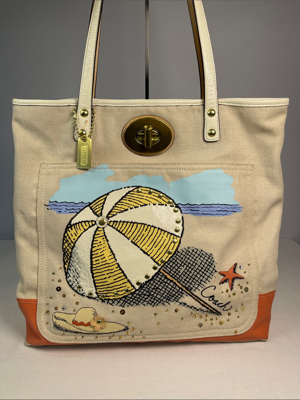 Coach x Pierre Le-Tan Limited Edition Beach Tote A1073-14962
